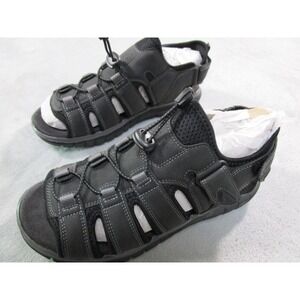 Dockers Fisherman Sandals Mens Size 10 Medium Black Stephen Slingback Casual New